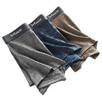 Miiow 猫人 冰丝 3条装 男友内裤