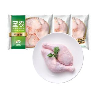 圣农 生鸡腿新鲜超大鸡腿鸡全腿1kg*3包冷冻批发年货食材鸡肉生鲜