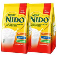 雀巢荷兰奶粉nido成人奶粉全脂速溶高蛋白牛奶冲饮900g*2袋