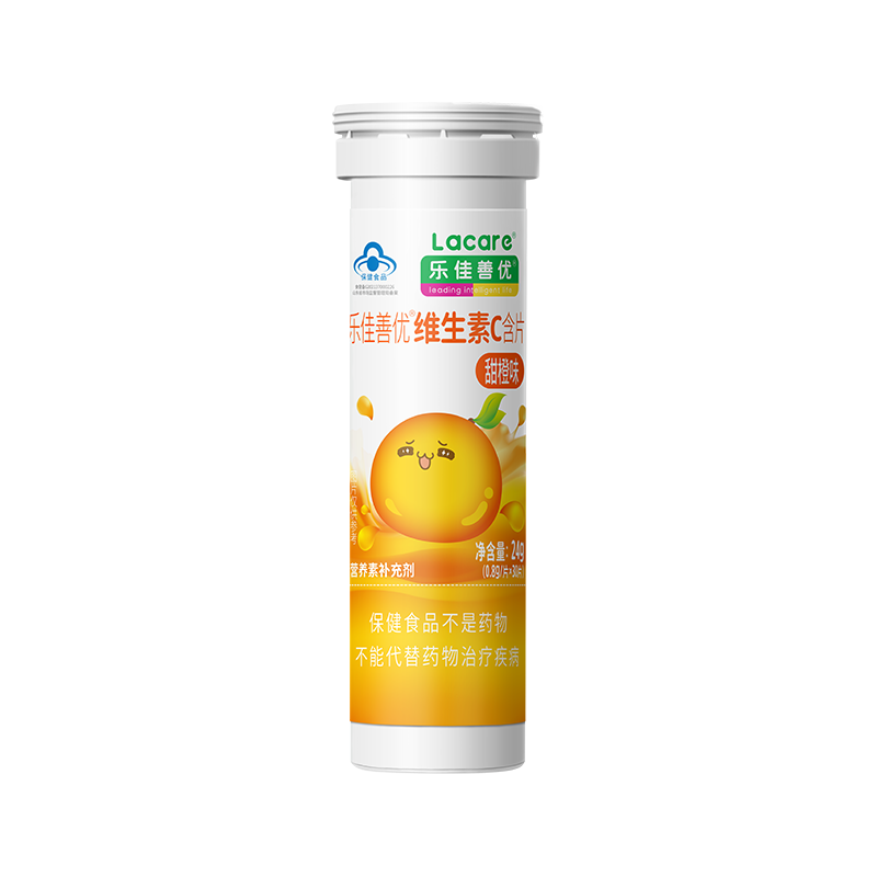  Lacare/乐佳善优 提高免疫力 维生素C咀嚼含片  青苹果味 30片 24g