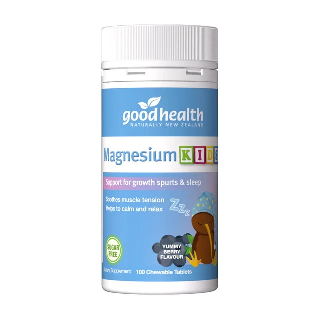 goodhealth好健康镁梦片儿童镁元素补充剂钙镁锌复合维生素cd钙片矿物质宝宝助眠片新西兰进口 100粒*1瓶