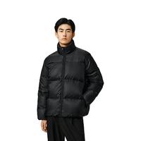 太平鸟 男装羽绒服冬季保暖轻蓬羽绒阔版面包服外套潮牌 黑色 3XL