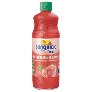 新的 Sunquick/新的浓缩草莓+番石榴汁840ML//浓缩果汁