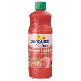 新的 Sunquick/新的浓缩草莓+番石榴汁840ML//浓缩果汁