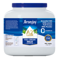 Jersey 澳洲蓝胖子A2成人奶粉840g儿童中老年人全脂高钙小条罐装