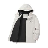 美津浓(MIZUNO)户外棉衣男棉服男士长袖外套连帽舒适夹克防风保暖上衣