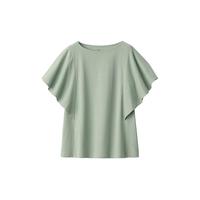 無印良品 MUJI(無印良品 )女式凉感防紫外线罩衫T恤防晒衣服女款夏季夏日早春 BB2PBA4S 浅绿色 M (160/84A)