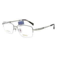  SEIKO/精工 钛材 男士眼镜架  02银钯色