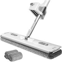 享家美超大50cm平板拖把家用一拖净免手洗2025懒人干湿两用拖地 50cm超大面板【共2布】 50cm超大面板【灰色2布】