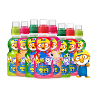 啵乐乐4种口味草莓水蜜桃苹果青葡萄235ml*8瓶装儿童饮品