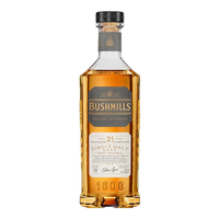 BUSHMILLS布什米尔单一麦芽年份威士忌百世醇黑标白标爱尔兰威士忌洋酒 21年单一麦芽威士忌700ml