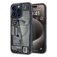 Spigen 适用于苹果iphone15手机壳15pro max磁吸保护套15plus高级感男士硅胶硬外壳全包防摔透明潮壳