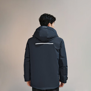 海澜之家（HLA）羽绒服男加厚三防石墨烯运动sportsday连帽外套男冬季 7G