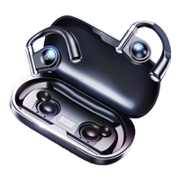  aigo/爱国者 SY01 不入耳挂夹穿戴 蓝牙耳机  挂耳式【智能数显】SY01黑色 Type-C Type-C
