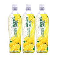 屈臣氏 watsons柠檬汁/青柠味750ml*3瓶/2瓶装浓缩调酒果味饮料