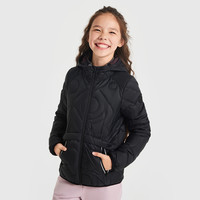 Moody Tiger moodytiger女童棉服秋冬季学生衣服P棉拒水保暖连帽儿童运动外套