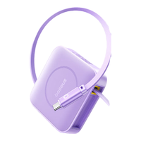 倍思Nomos 数据线USB3.0伸缩Type-C快充电线接移动硬盘传输适用苹果iPhone15ProMax/华为Mate60手机 紫