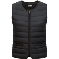 波司登2024秋新款女短款居家轻薄内搭休闲90绒保暖马甲羽绒服B40130002