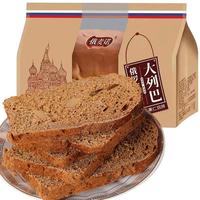 俄麦诺俄罗斯风味黑麦果仁双拼大列巴400g 早餐 休闲零食 面包 年货节 黑麦果仁双拼 400g