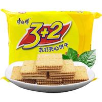 康师傅 3+2 苏打夹心饼干 奶油味