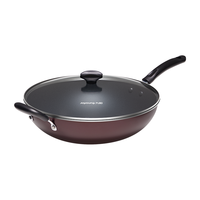 Joyoung 九阳 CF-CLB3451D 炒锅(34cm、不粘、合金、酒红色)