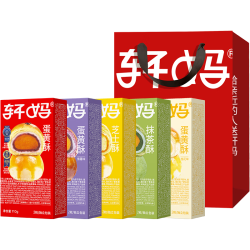 轩妈 蛋黄酥五口味组合550g袋休闲零食糕点