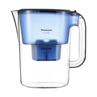 Panasonic 过滤净水器家用滤水壶净水壶（1壶6芯套装）自来水过滤器3.5L滤水壶 蓝色升级款