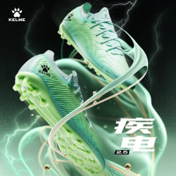 KELME 卡尔美 成人足球鞋男MG比赛短钉专业防滑减震训练鞋透气飞盘运动 薄荷绿 40