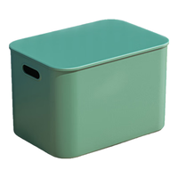 XINGYOU 星优 桌面杂物收纳盒带防尘盒 北欧绿 高款特大号