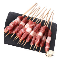 沁牧青格尔 内蒙锡林郭勒羊肉 生鲜烧烤 羊肉串羊肉卷羊腿羊排烤串 源头直发 羊肉串原味 孜然味共100