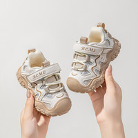 儿童运动鞋2025秋季男童鞋子宝宝鞋休闲春秋款软底防滑机能鞋 5268卡其 24码