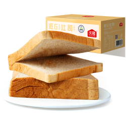 沃隆 早餐面包厚切吐司营养食品速食懒人充饥解馋饱腹小零食 400g低GI吐司