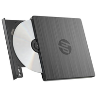 HP 惠普 外置光驱 外置DVD刻录机 读写/刻录二合一外接移动光驱USB超薄通用DVD8/CD24倍速 黑色