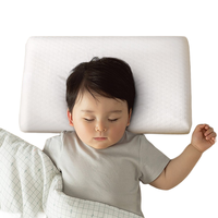 富安娜 FUANNA家纺 儿童乳胶枕头芯泰国天然抑菌3-6-18岁Q弹护颈枕单个 儿童枕(原液)44*27*3-6cm