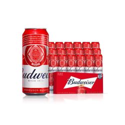 Budweiser 百威 醇正 淡色拉格啤酒 450ml*18听