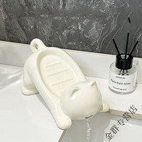 维诺亚 卡通猫咪简约肥皂盒 浴室置物架