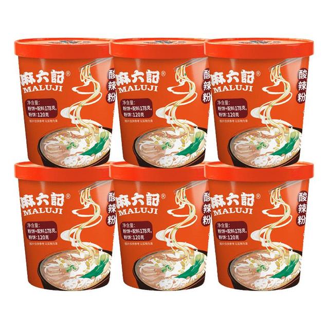 麻六记 酸辣粉 178g*6桶