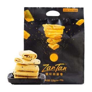 ZANTAN 赞叹 鸡蛋卷 黑芝麻味 520g