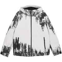 杰克·琼斯(JACK&JONES)秋冬可调节连帽拉链门襟宽松百搭版型羽绒服外套男装224412063 C42岩灰色 S 170