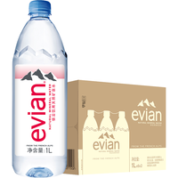 evian 依云 天然矿泉水 1L*12瓶