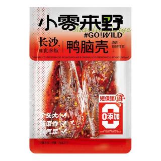 【短保配料干净】小零来野长沙特产鸭脑壳冷吃香辣麻辣卤鸭头即食