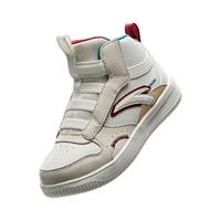 安踏 经典小白鞋 儿童高帮板鞋