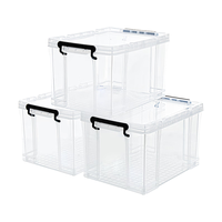 Citylong 禧天龙 大力士系列 收纳箱 30L*3个 透明