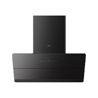 美的（Midea）侧吸式油烟机25立方大吸力 变频自清洁 1000Pa强静压 厨房家用 超薄齐平橱柜 抽油烟机JA7 【JA7单烟机】 变频巡航