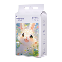 棉柔世家（FulCotton）一次性洗脸柔巾 家庭装悬挂抽取式加大加厚珍珠纹卸妆擦洗干湿巾 【泡泡兔】180抽 1包