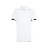 【透气舒适】Tommy Jeans 男提花镶边袖口通勤短袖T恤POLO15751