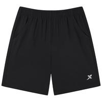 XTEP 特步 男童冰丝速干五分裤 黑色