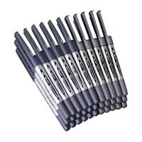 白雪直液式走珠笔PVR155针管型黑笔水笔速干笔PVN166