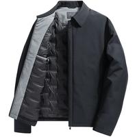 【轻暖鸭绒】翻领羽绒服男冬季款爸爸装轻薄保暖夹克羽绒外套