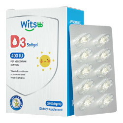 witsBB 维生素d3vd400iu敏宝婴幼儿童宝宝*2盒bb